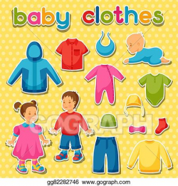 EPS Illustration - Baby clothes. set of clothing items for ...