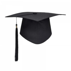 Black Graduation Hat transparent PNG - StickPNG