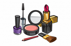 Makeup Clipart Clothes Make Up Coloring Page - Clip Art Library