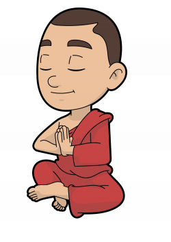 File:Cartoon Buddhist Monk In Meditation.svg - Wikimedia Commons