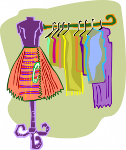Retail Fashion Dresses and Clothing - Vector Image