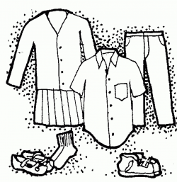 Clothing clothes clip art black and white free clipart ...