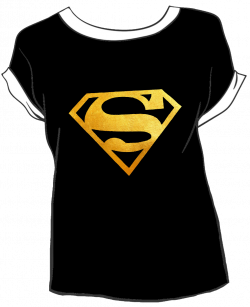 tshirt superman black clothes - Sticker by N▫A▫T▫E