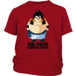 Super Saiyan -Veku Six Pack coming soon - Youth Kid T Shirt ...