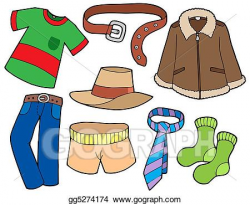 Stock Illustration - Man clothes collection. Clip Art ...
