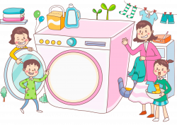 Washing machine Laundry Clothing Clip art - Cartoon washing machine ...