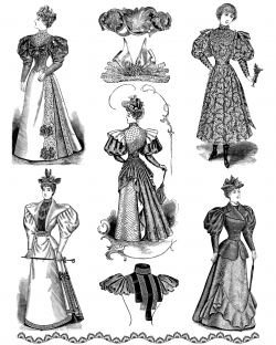 Vintage Female Fashion Icons PNG - Free PNG and Icons Downloads