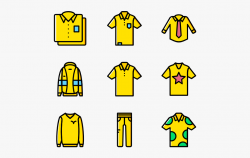 Clothing Clipart Man Clothes - Yellow Icon Png #2274545 ...