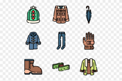 Winter Clothes And Accesories - Winter Clothing Clipart ...