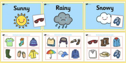 Weather Clothes Sorting Activity - clothes sorting activity ...
