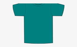 Teal Clipart T Shirt - Active Shirt #1672254 - Free Cliparts ...
