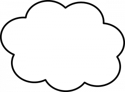 cloud-thin-border-hi.png | Clip Art | Pinterest | Cricut, Clip art ...