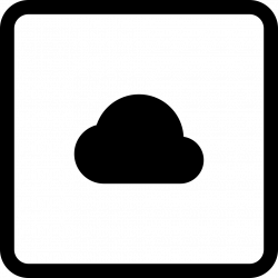 Internet Black Cloud Symbol In Square Button Svg Png Icon Free ...