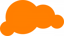 Orange Cloud Clip Art at Clker.com - vector clip art online, royalty ...