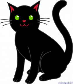 Halloween Black Cat Clip Art | typegoodies.me