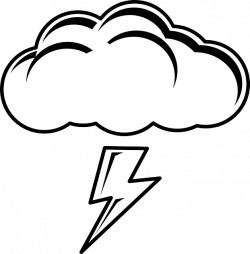 28+ Collection of Thunder Clipart Black And White | High quality ...