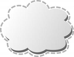 Text box cloud shape free clipart - Clip Art Library