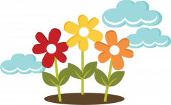 Flowers With Clouds SVG files for cutting machines flower svg cut ...