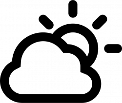 Cloudy Day Outlined Weather Interface Symbol Svg Png Icon Free ...