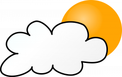 Clipart - Weather Symbols: Cloudy Day simple