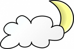 Partly cloudy moon clipart - WikiClipArt