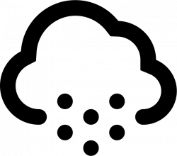 Cold Hail Falling Of A Cloud Weather Interface Symbol Svg Png Icon ...