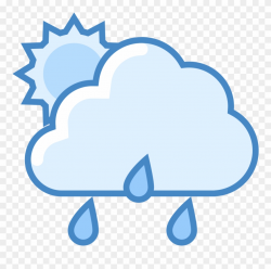 Weather Cold Weather But Partly Cloudy Icons Clipart ...