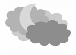 Moon In The Clouds Night Sky Weather Forecast - Cloudy Day ...