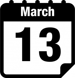 March 13 Calendar Page Svg Png Icon Free Download (#5873 ...