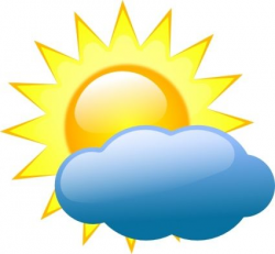 partly cloudy- ClipArt Best | Decorations | Weather forecast ...