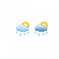 Weather Snow Cloud Symbol - Weather Symbols,partly cloudy ...