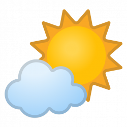 Sun behind small cloud Icon | Noto Emoji Travel & Places Iconset ...