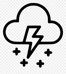 Thunder Clipart Cloudy - Cloud Sun And Thunder Clipart - Png ...