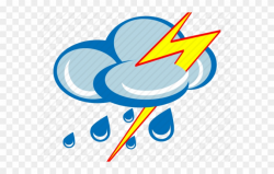 Thunder Clipart Storm Cloud - Rain Icon Transparent - Png ...