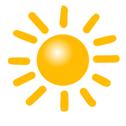 OnlineLabels Clip Art - Weather Symbols: Sun
