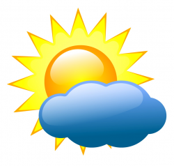 13 Weather Icons Clip Art Images - Partly Cloudy Weather ...
