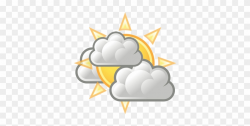 Partly Cloudy Clipart Png - Partly Cloudy Weather Icon ...