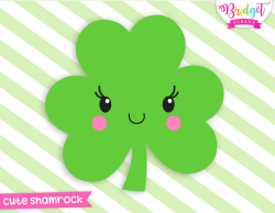 Clover clipart, St. Patrick's Day clipart, shamrock clipart, cutest clover  in the patch clipart, Commercial Use, INSTANT DOWNLOAD