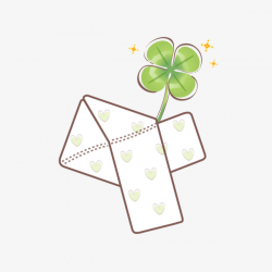 Hand-drawn Graphics Clover Leaf, Hand Painted, Clover, Leaf ...