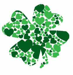 Shamrock With Green Hearts Clip Art at Clker.com - vector clip art ...