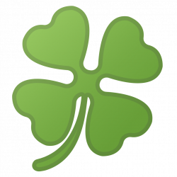 Four leaf clover Icon | Noto Emoji Animals Nature Iconset | Google