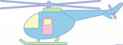 Helicopter Pastel Clip Art - Sweet Clip Art