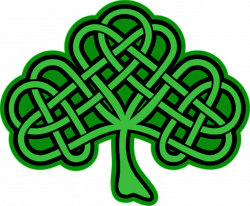 Celtic Knot clipart shamrock - Pencil and in color celtic knot ...