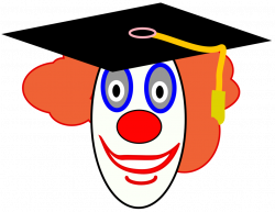 Public Domain Clip Art Image | Clown School Graduate | ID ...