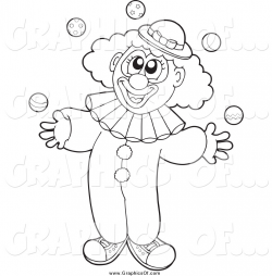 Clown clipart black and white 2 » Clipart Station