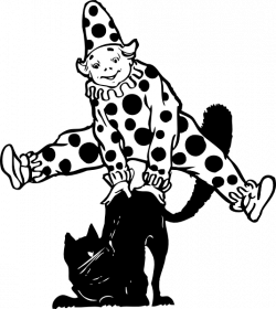 Clown Jumping Over Cat Clip Art at Clker.com - vector clip art ...