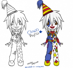 clown Ryou -static chibi- by ssceles on DeviantArt
