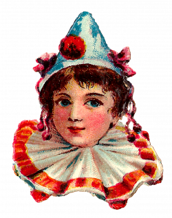Antique Images: Circus Downloads Printable Vintage Clown Portrait ...