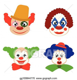Vector Clipart - Funny cute clown. Vector Illustration ...