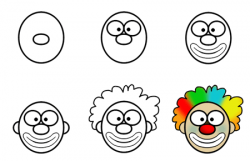 Free Easy Way To Draw Scary Clowns, Download Free Clip Art ...